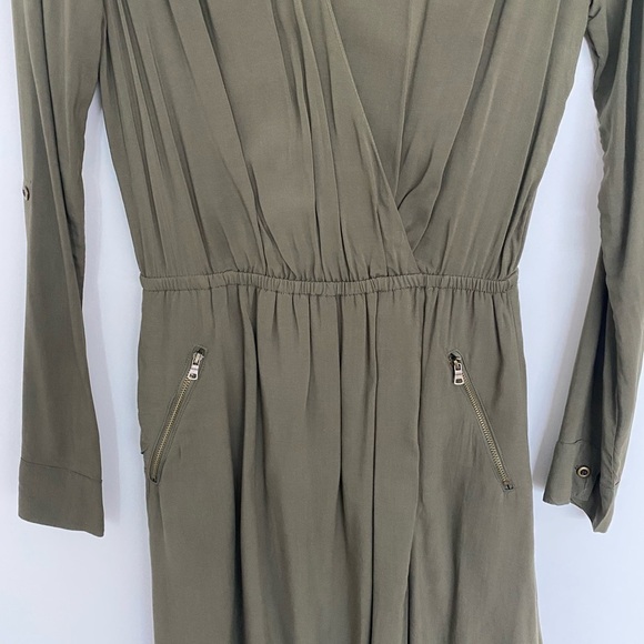 Splendid olive green faux wrap dress - Picture 8 of 9